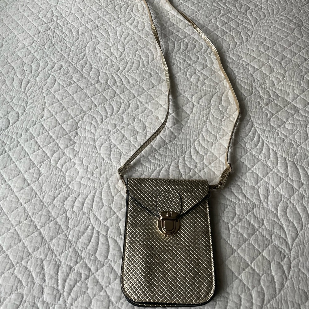 Gold crossbody